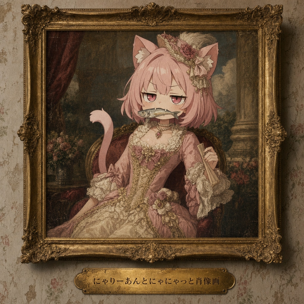 にゃりーあんとにゃにゃっと様の肖像画