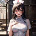 ナースさんに霧吹き 7枚目