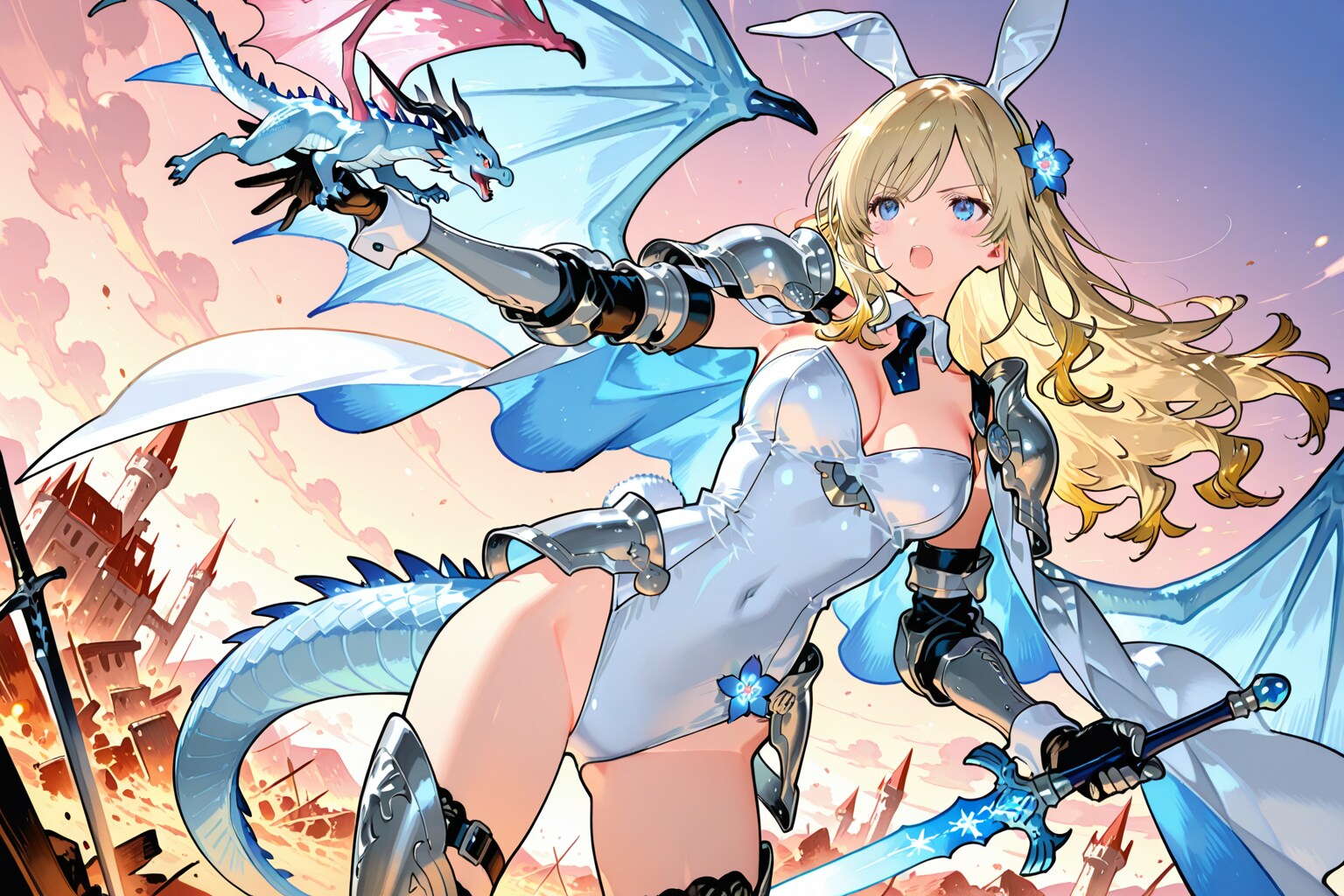 うさみみドラゴンの姫様と竜の子供