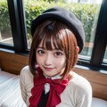 ベッドに座って期待のまなざしちゃん 6枚目