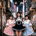 先輩おネイさんとオフ会です🥰お揃いコスで撮影会→路上で盛り上がって→ホテル街へ消えました😍 3枚目