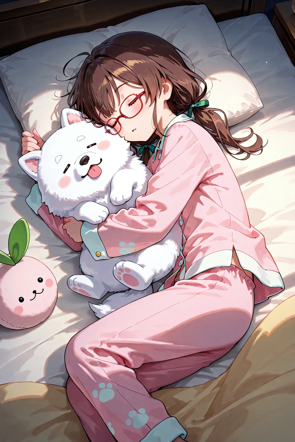 ぬいぐるみとすやすや | の人気AIイラスト・グラビア