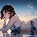 海辺のビキニの女性 2 3枚目