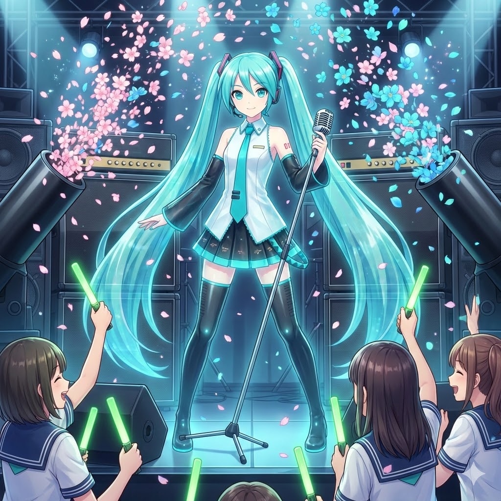 半透明の初音ミク
