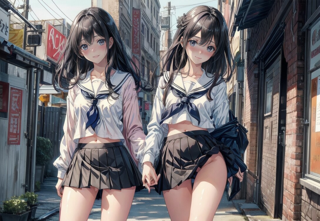 ちちぷい高校モデル部　風の日の部活