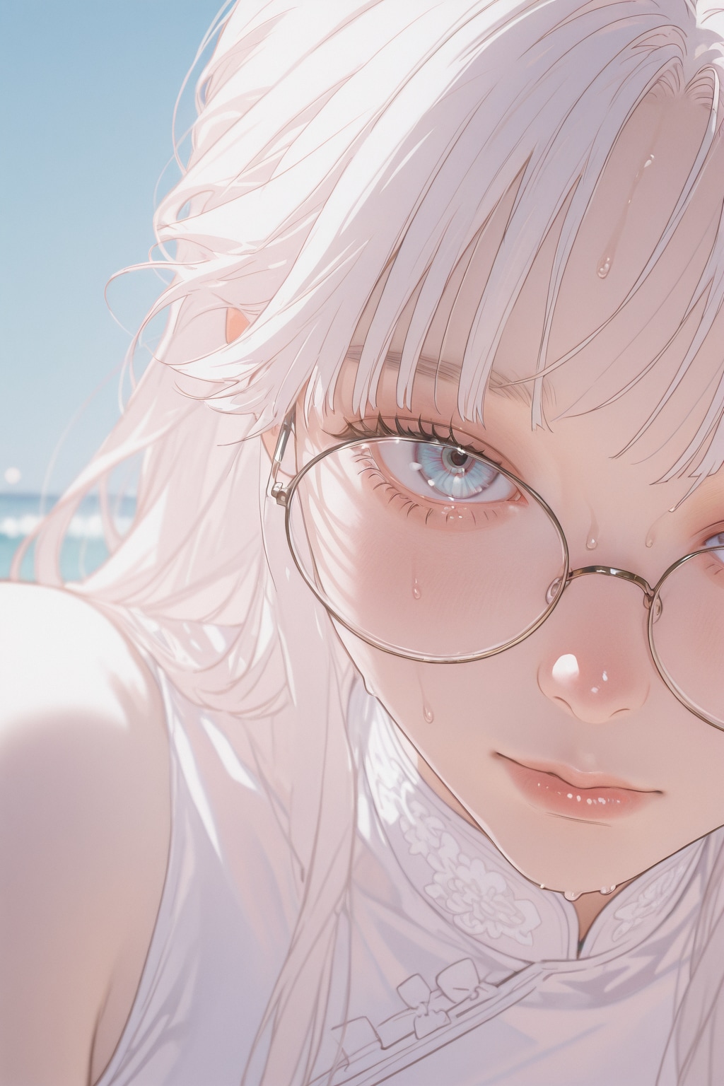 チャイナドレスと眼鏡