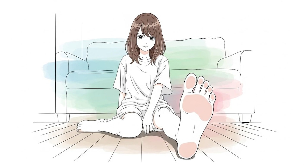足の裏少女