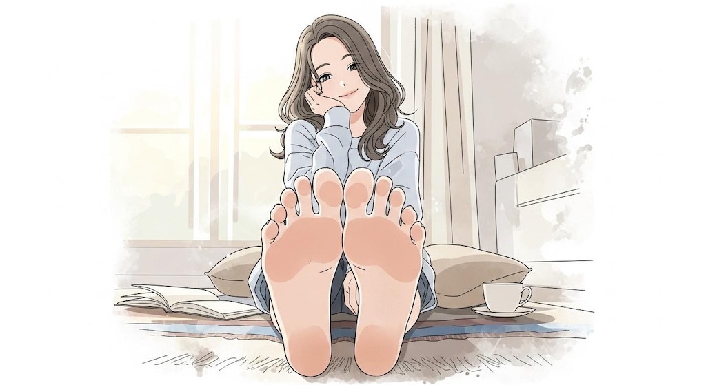 足の裏少女