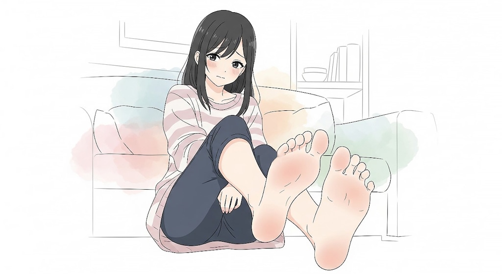 足の裏少女
