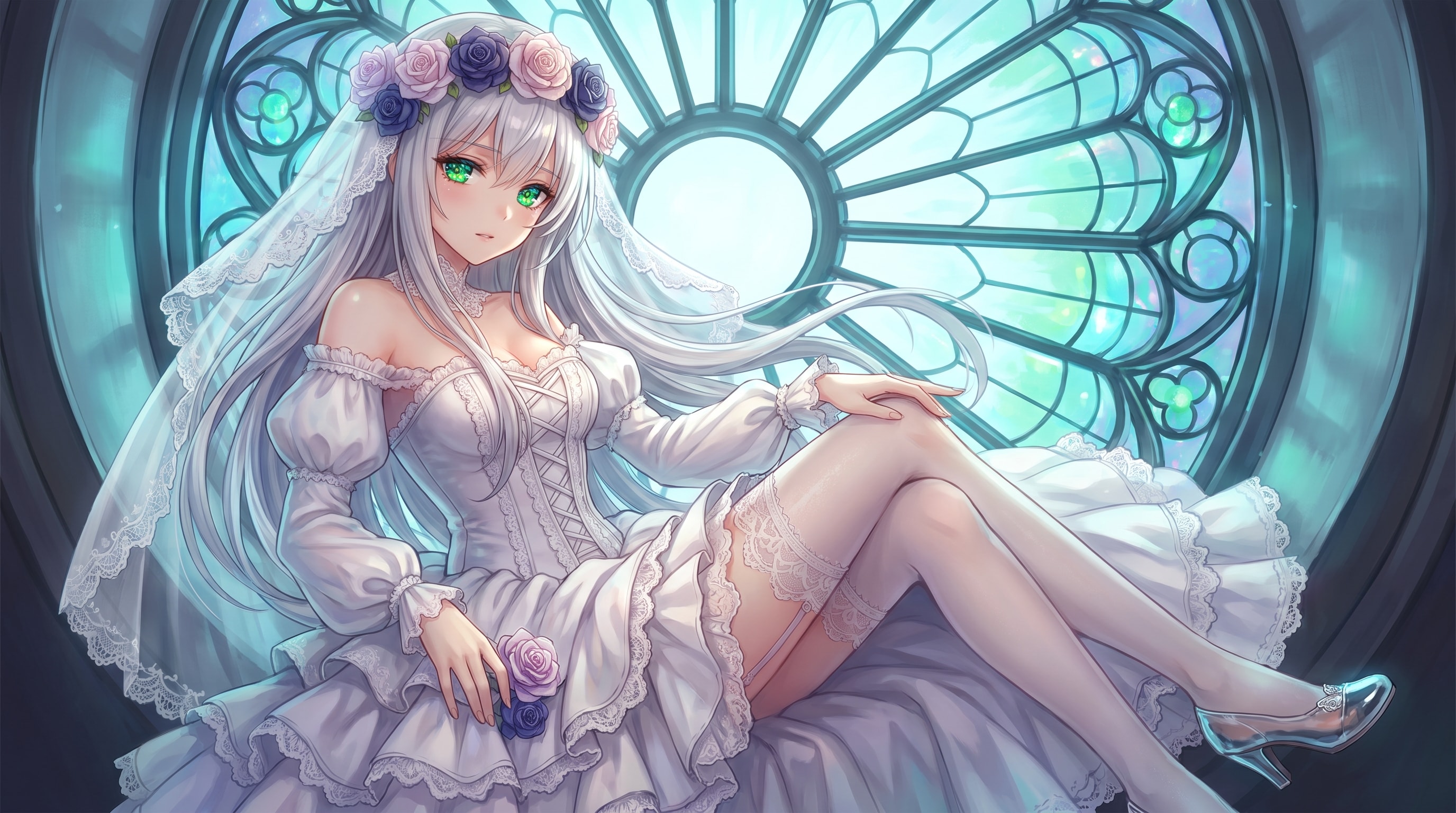 翠硝子の花嫁