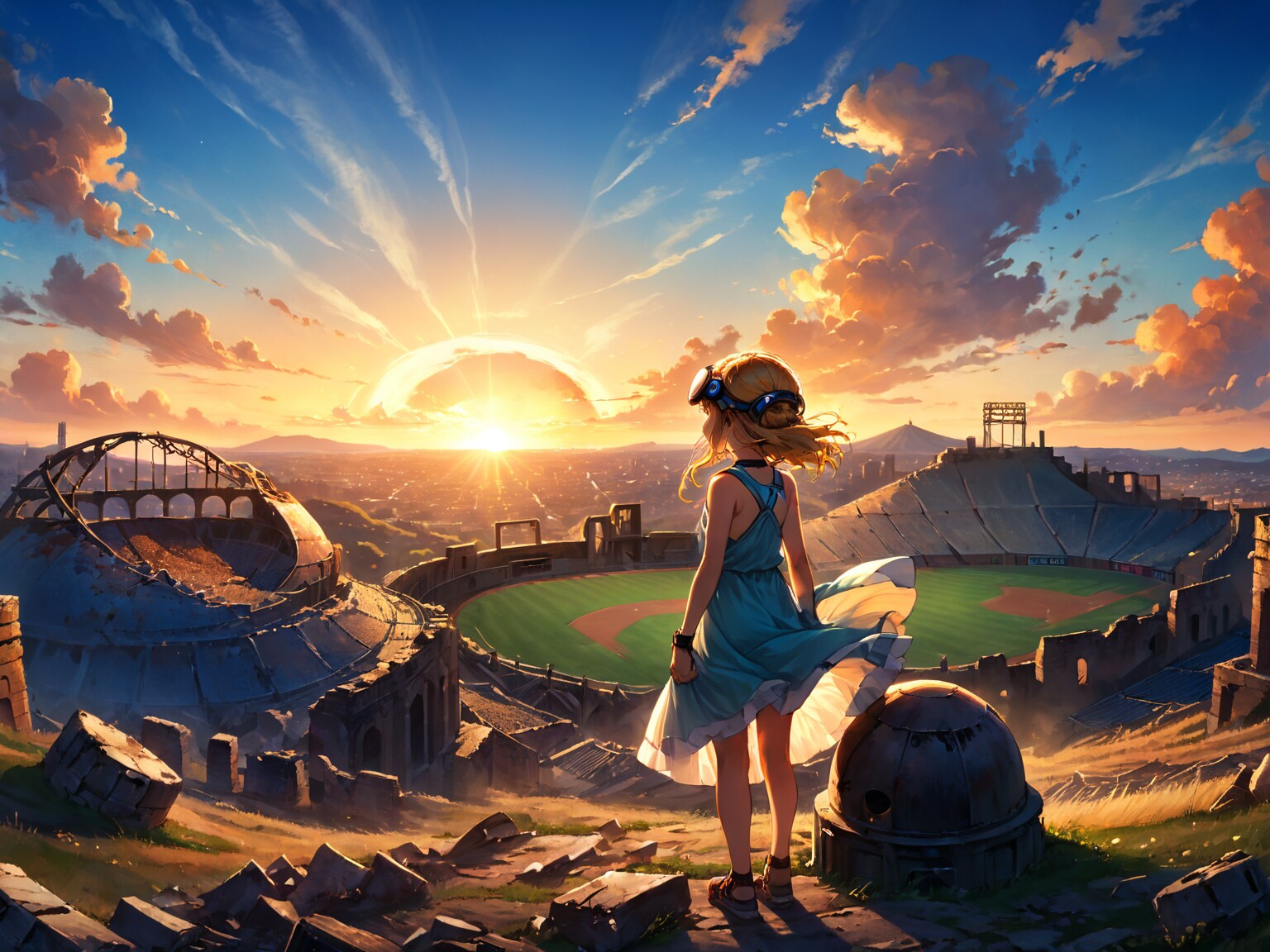 かつて野球場だった場所 | の人気AIイラスト・グラビア