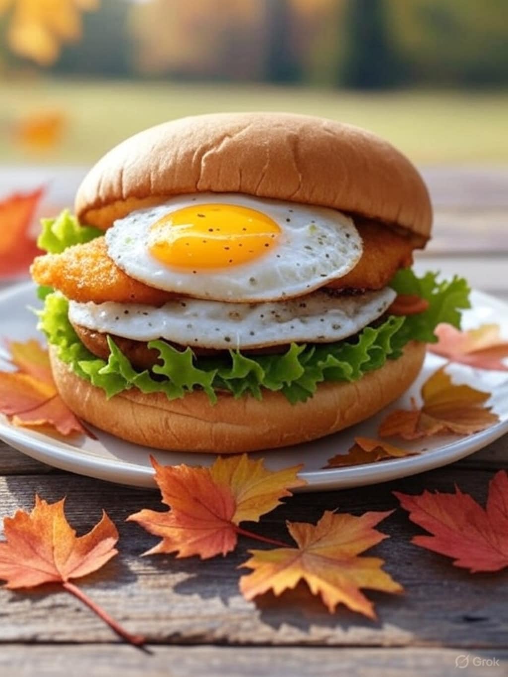 月見フィッシュバーガー