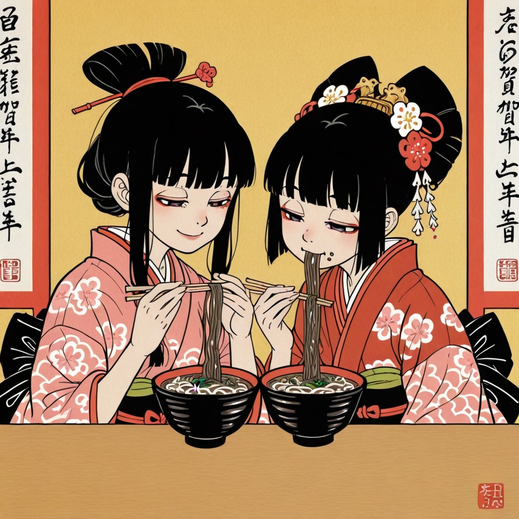 女同士蕎麦逢瀬