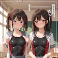 【競泳水着緊縛】服装チェックさせられる子たち 3枚目