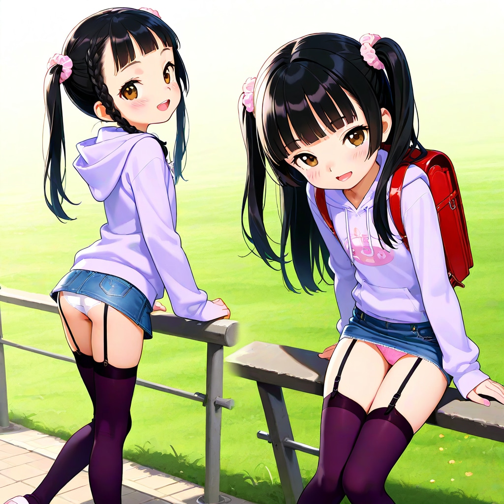 ツインテニーソ子ガーター