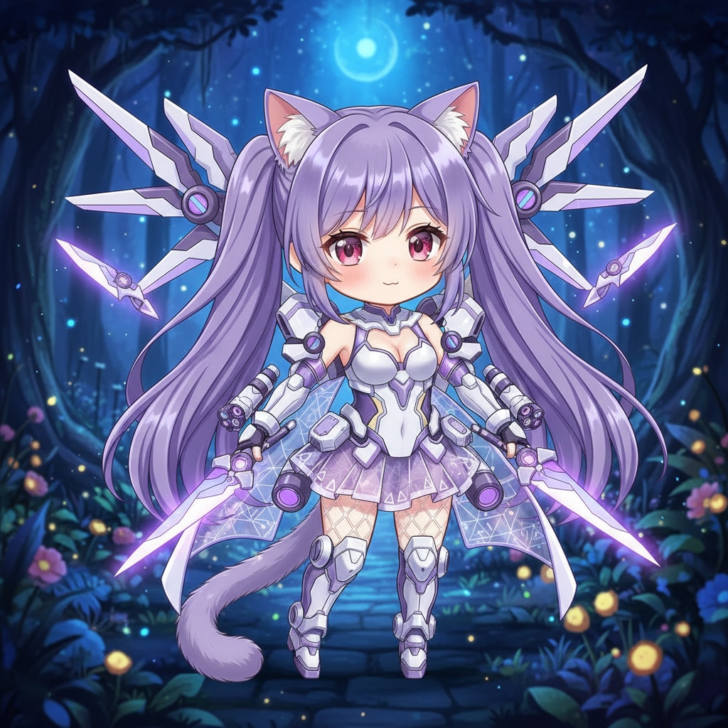 紫ツイにゃん、ゆかりん | の人気AIイラスト・グラビア