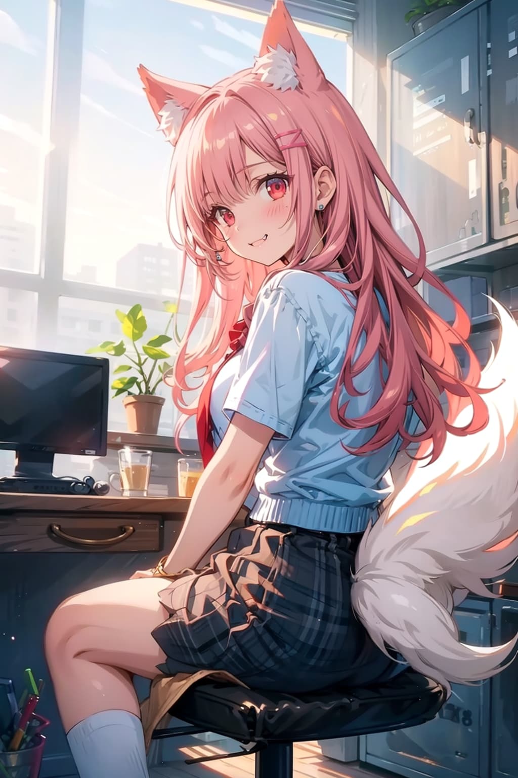 今日の狐耳娘