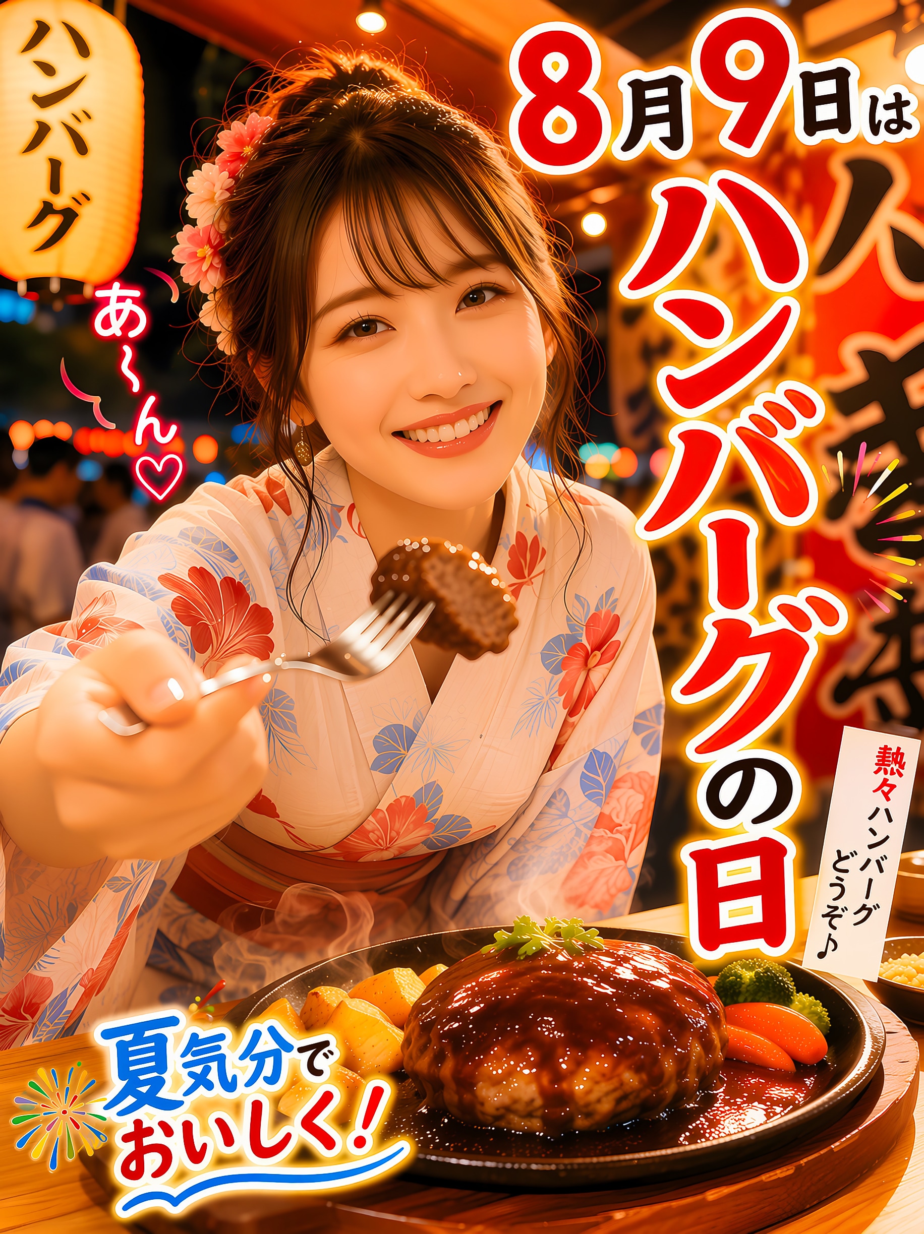今日の１枚(8月9日)ハンバーグの日