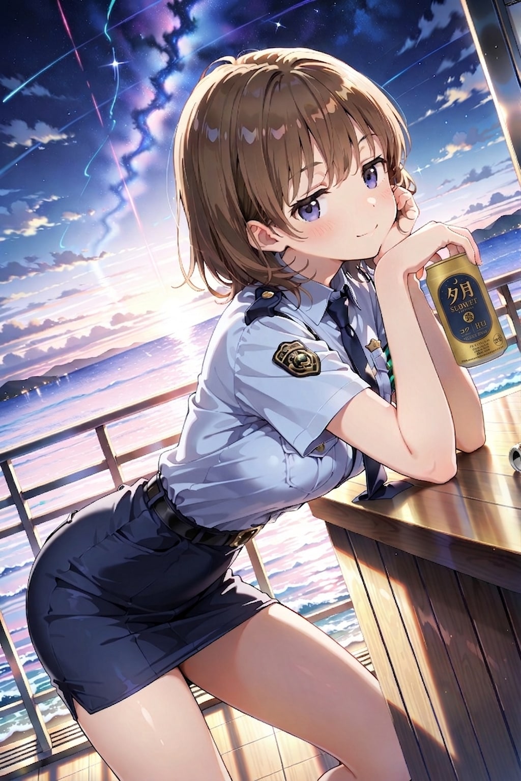 ジト目婦警さんとビール ～乾さつきのドライな日常～ Z709