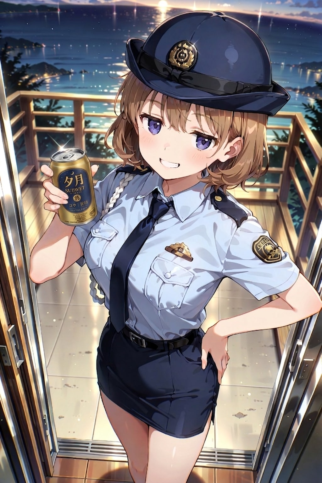 ジト目婦警さんとビール ～乾さつきのドライな日常～ Z709