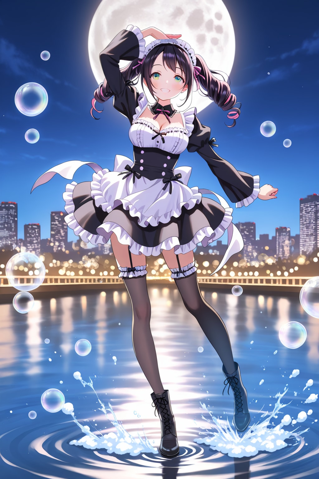 (ほぼ全モデル) 夜に踊る 2 | の人気AIイラスト・グラビア