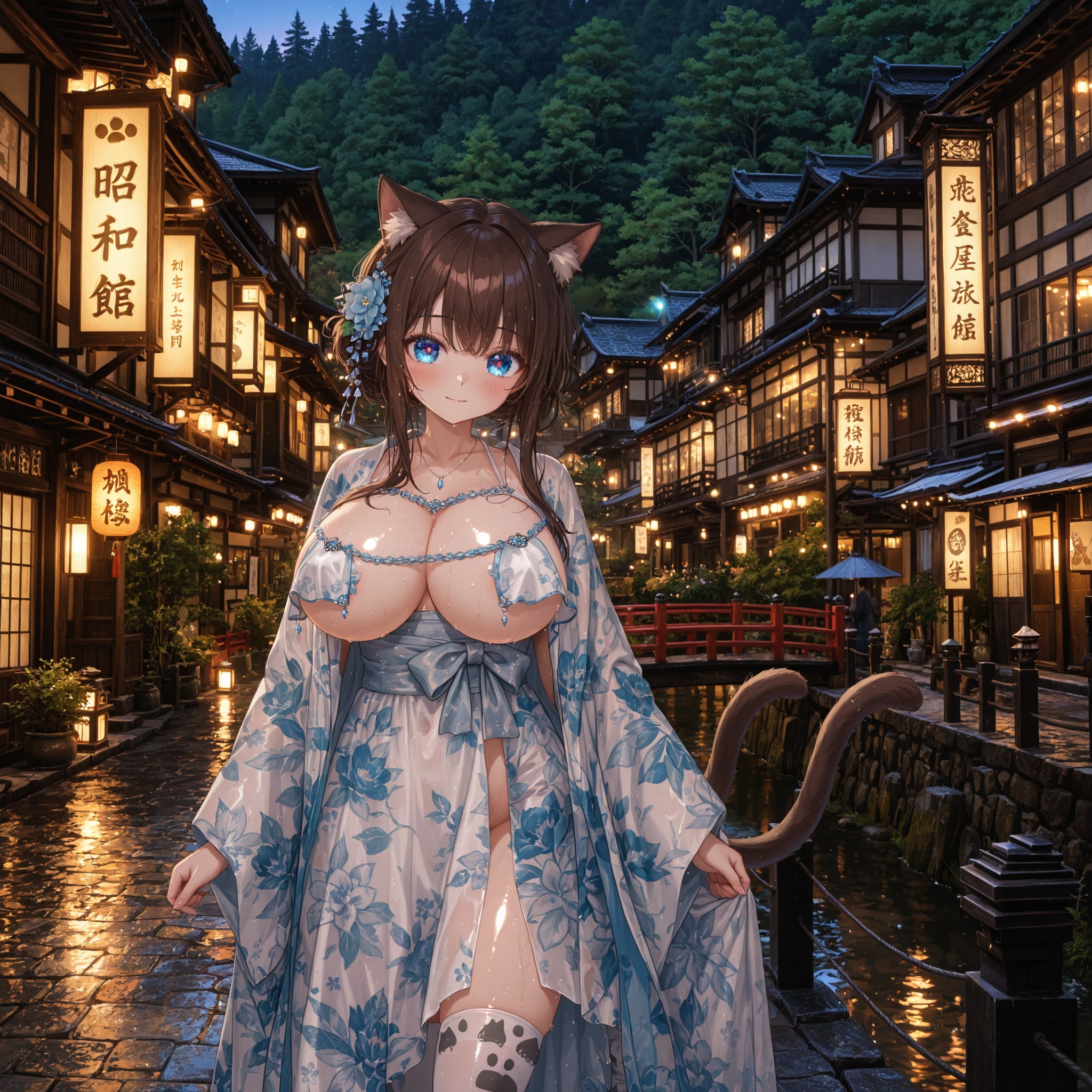 浴衣ワンピ