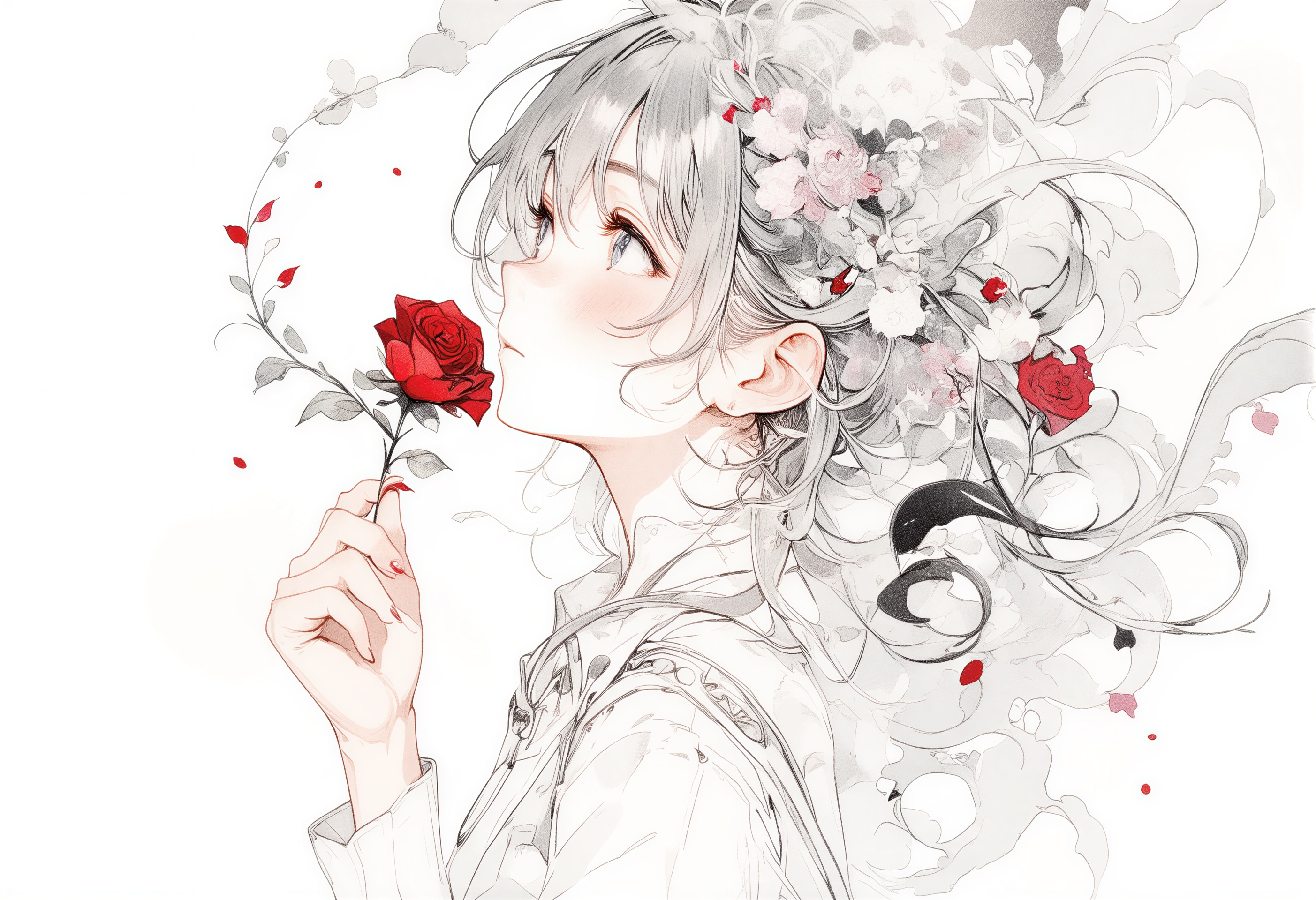 花を贈る 2 | の人気AIイラスト・グラビア