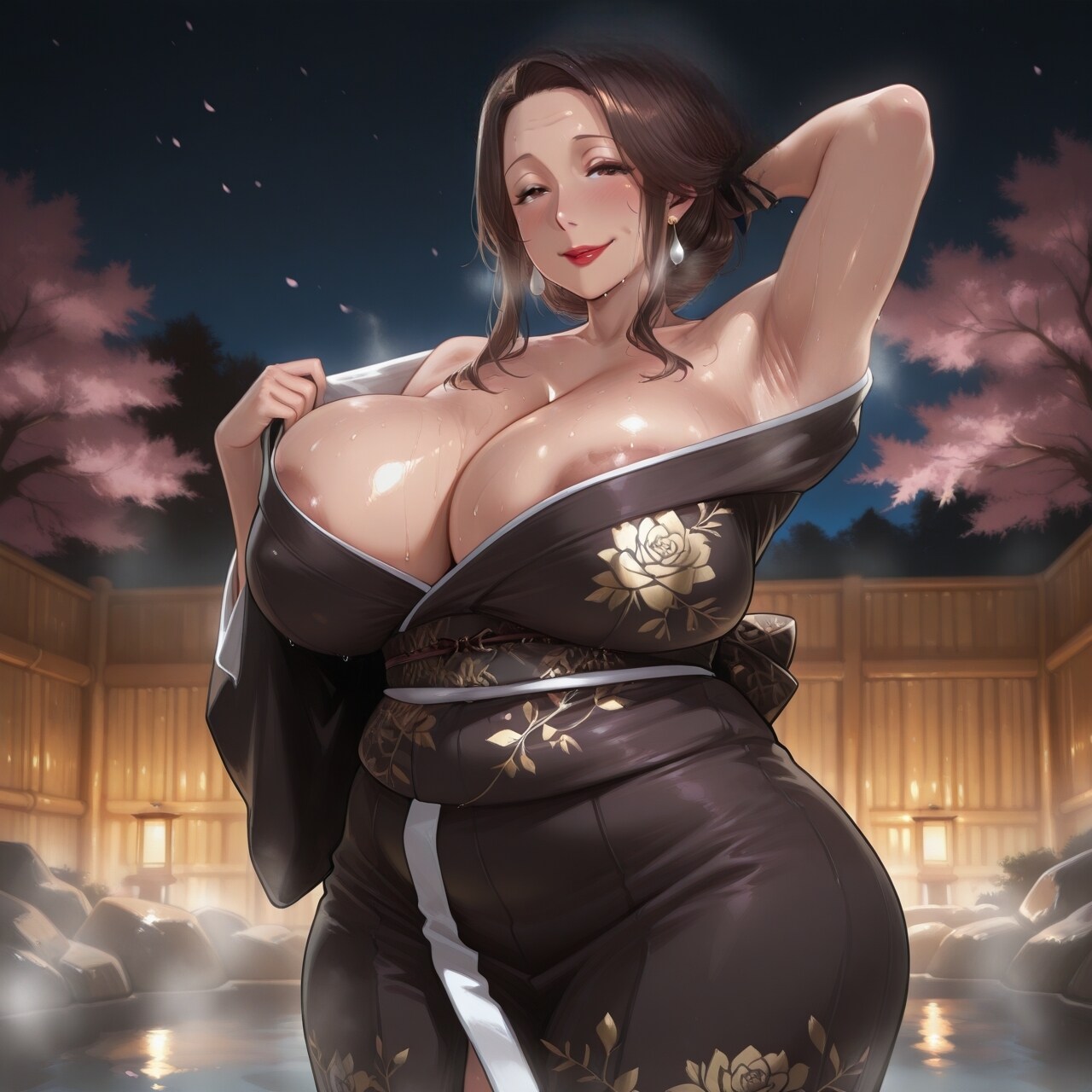 妖艶なマダムVol.07―夜桜露天の女将