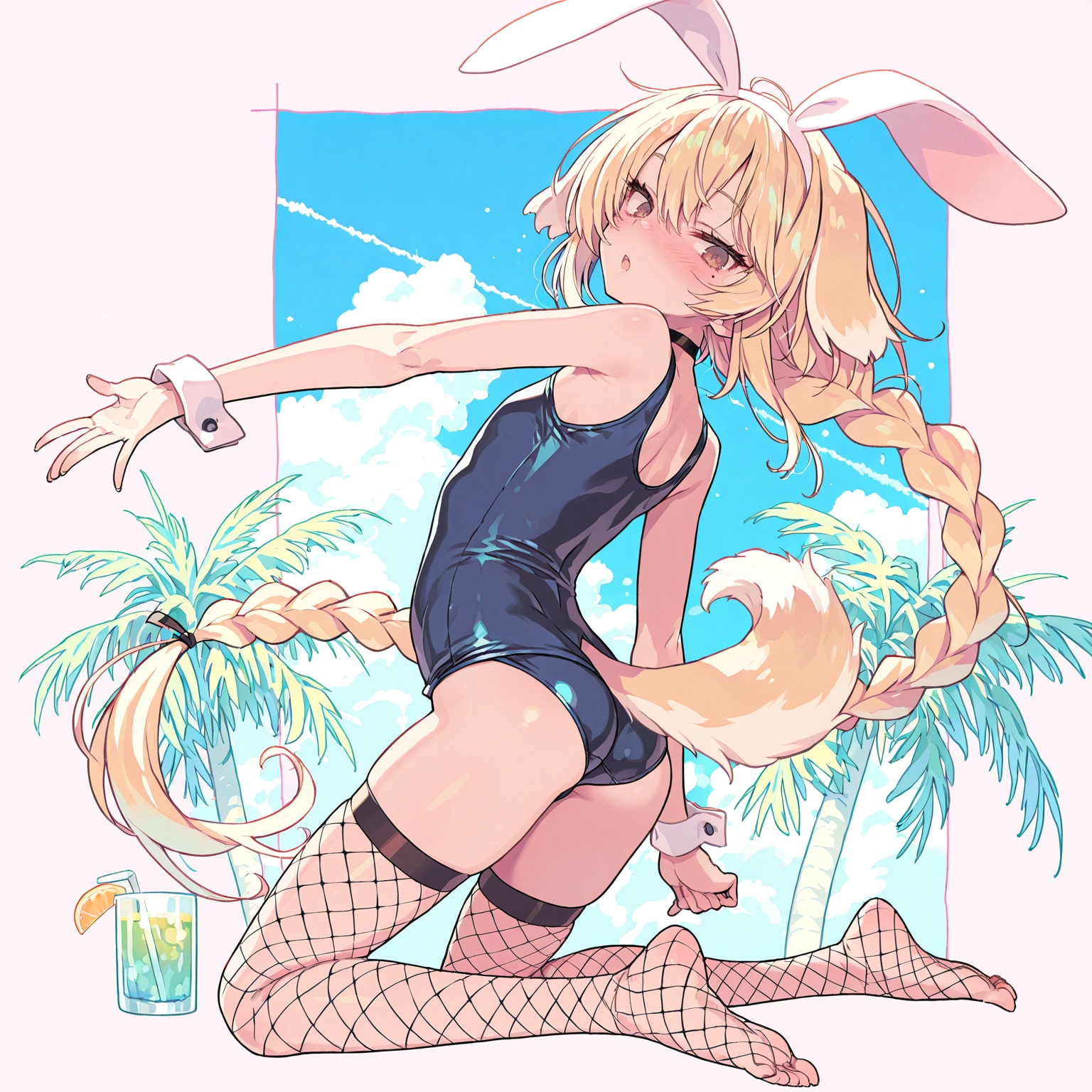 スク水バニー犬