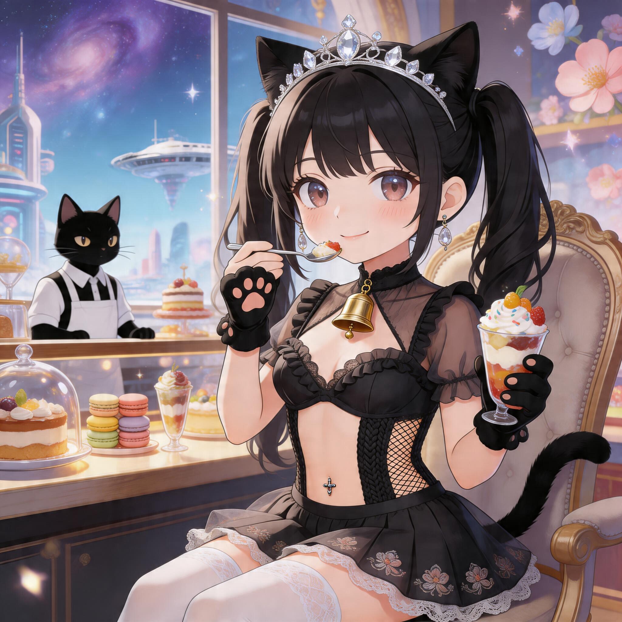 黒ツイにゃん