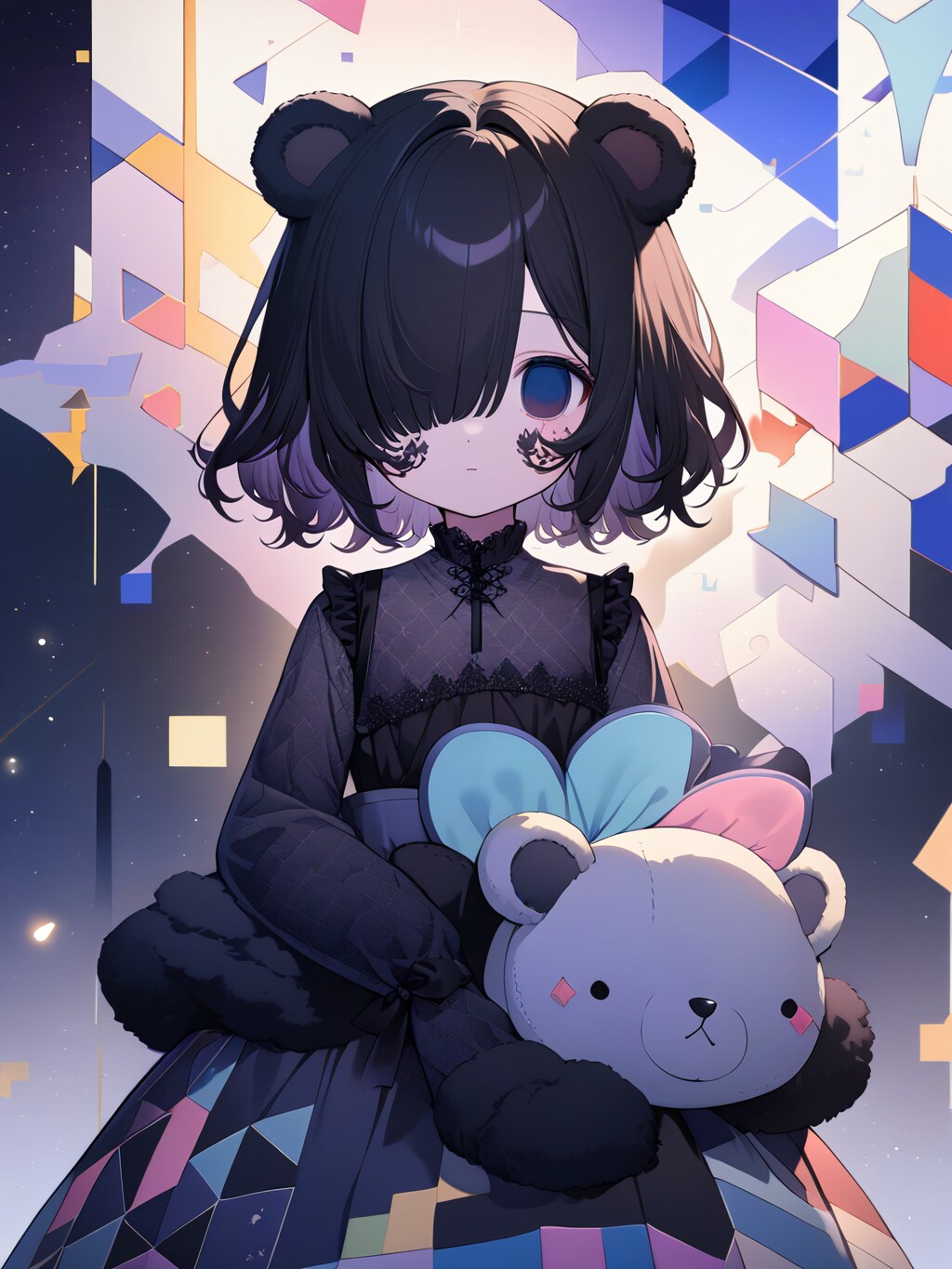 剥がれ落ちた夜空