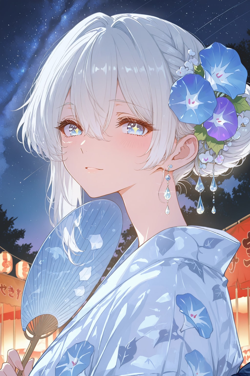 朝顔と星空祭り