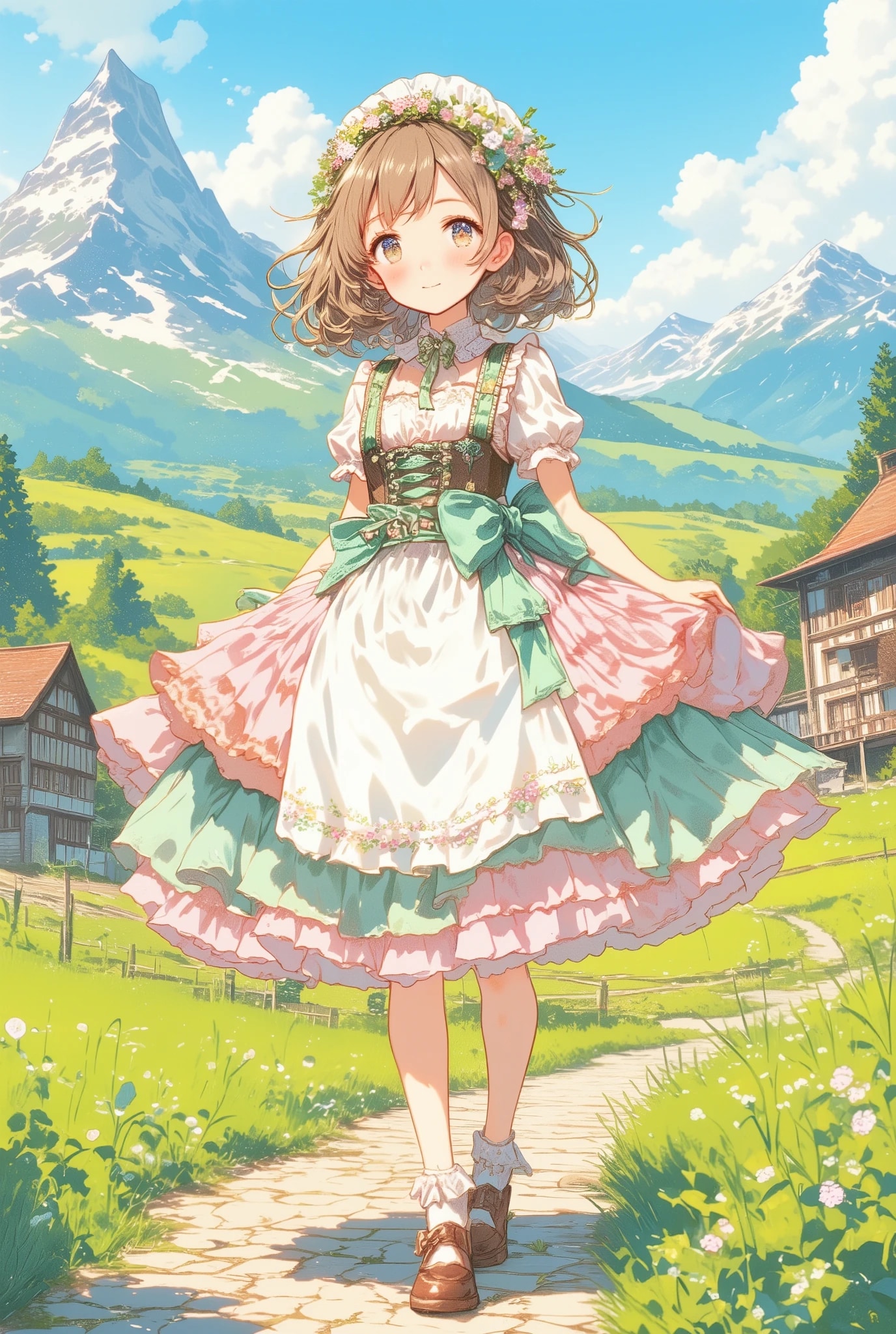 フリフリディアンドルちゃん | の人気AIイラスト・グラビア