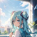 初音ミクに学生服着てもらった 3枚目