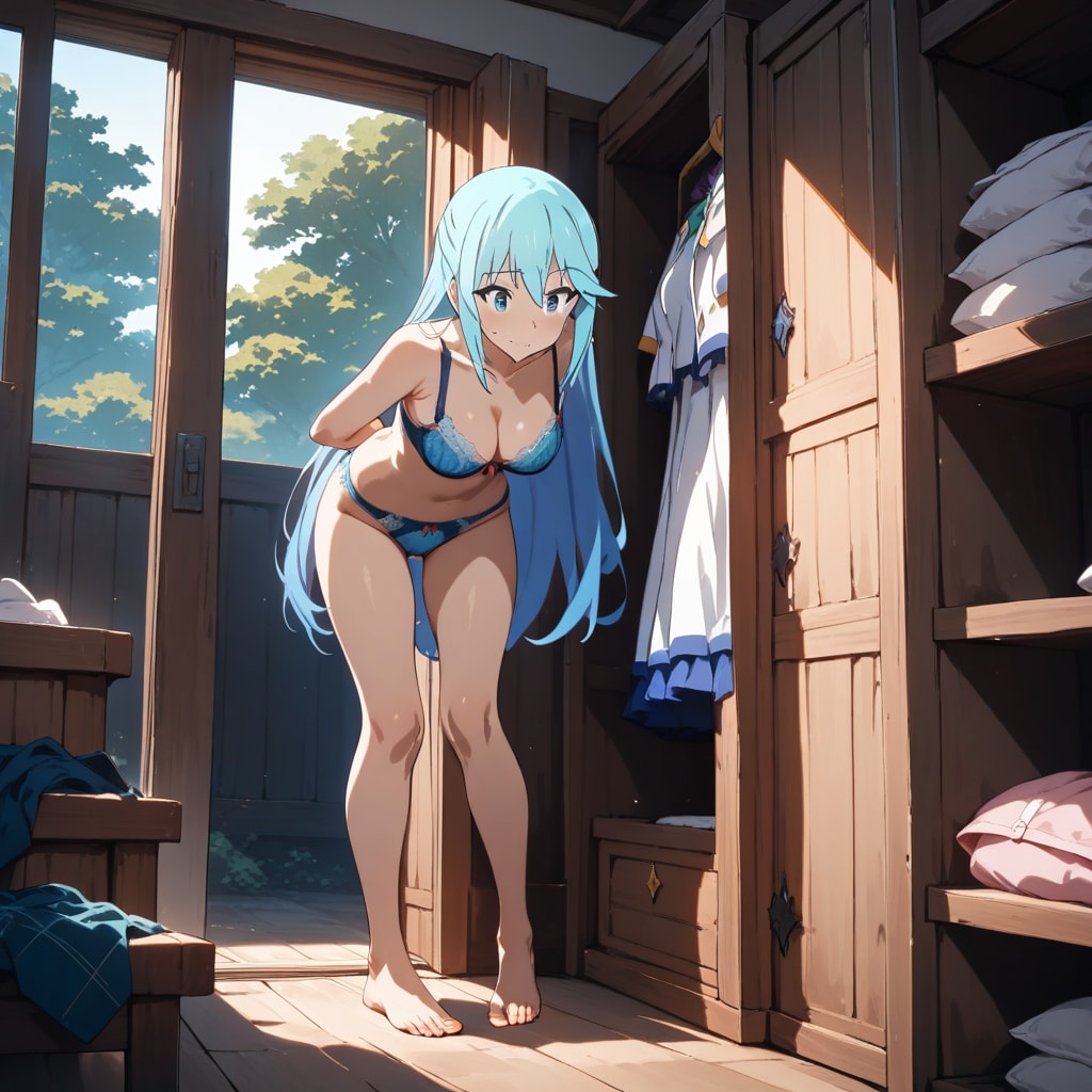 アクア着替え中