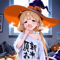 ハロウィンの仮装をしろと言われたのでいちお適当に仮装したが面倒くさくなったので家で寝ることにした杏 10枚目