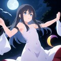 月夜に踊る少女 3枚目