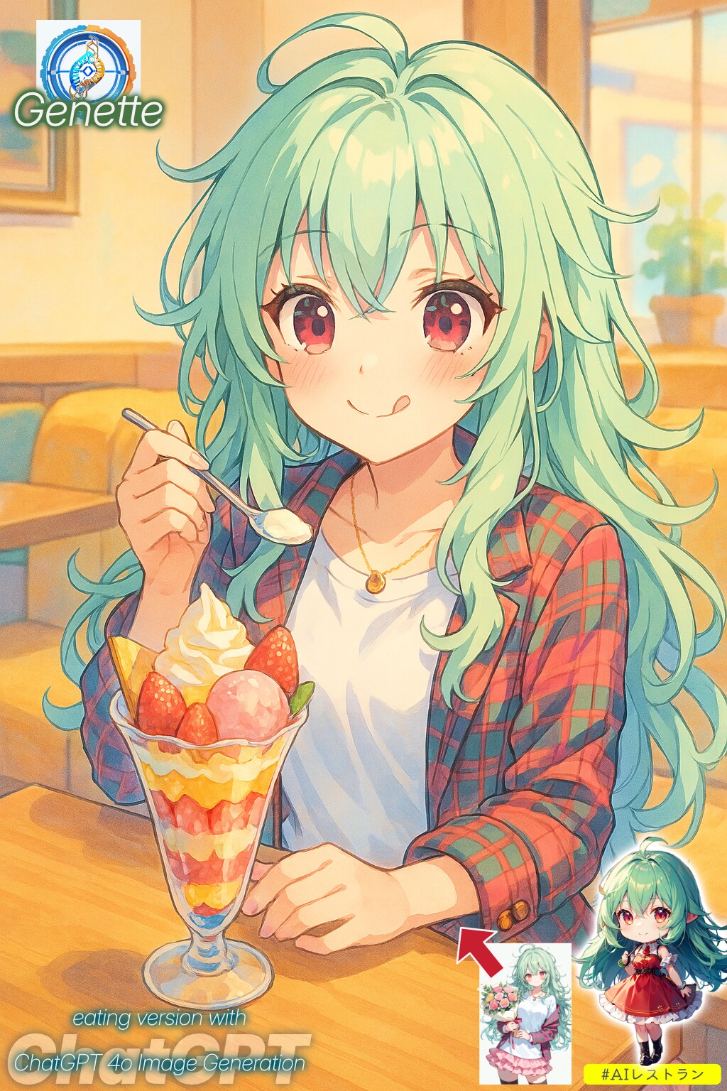 【ネタ】パフェで一息 (ChatGPTおためし)