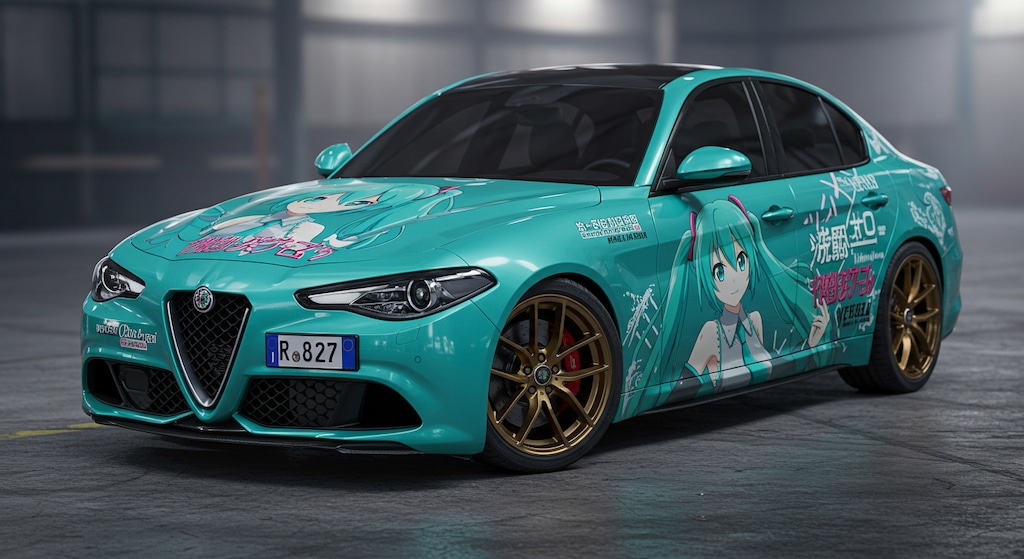 アルファロメオ初音ミク痛車