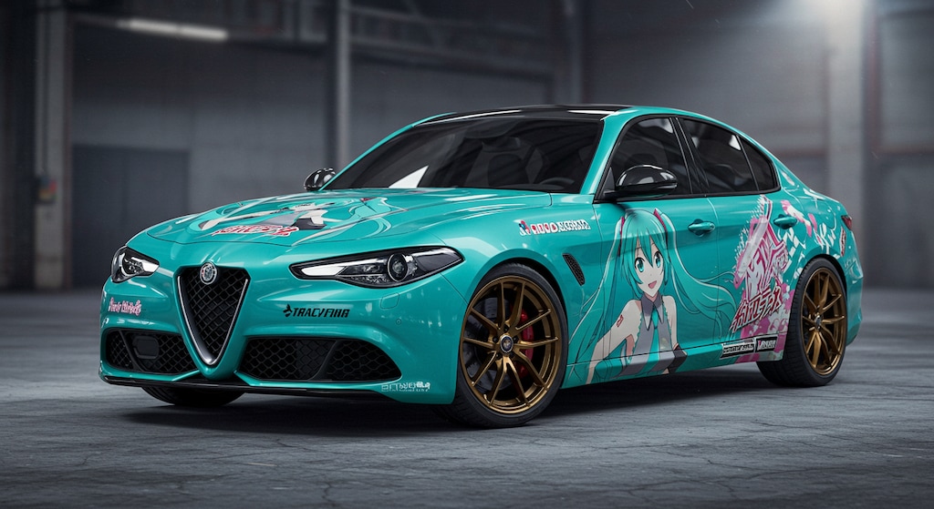 アルファロメオ初音ミク痛車