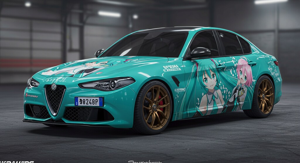 アルファロメオ初音ミク痛車