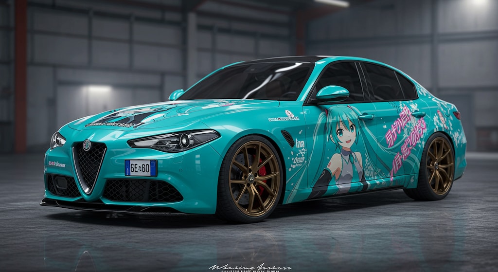 アルファロメオ初音ミク痛車