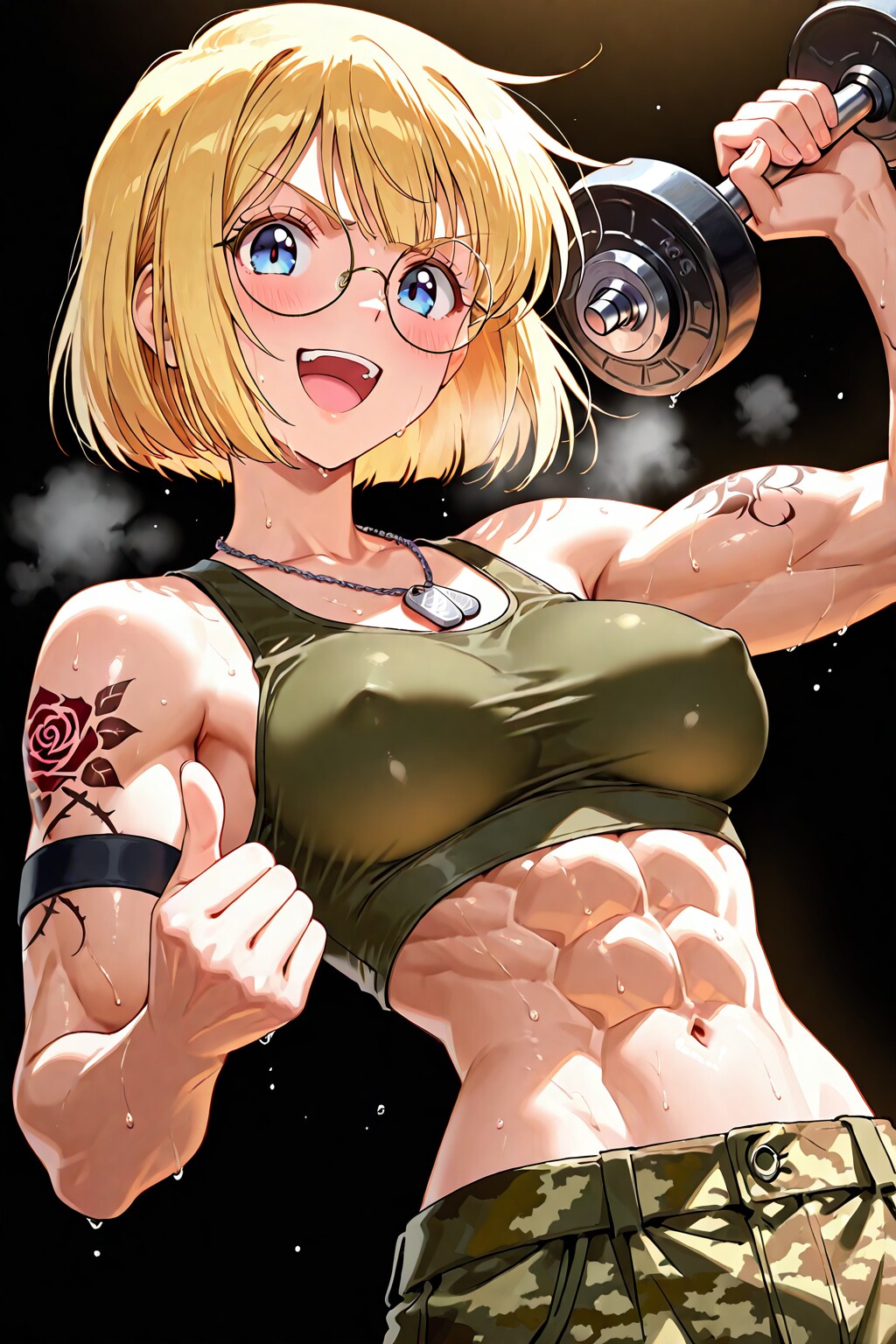 汗ばむおかっぱさん