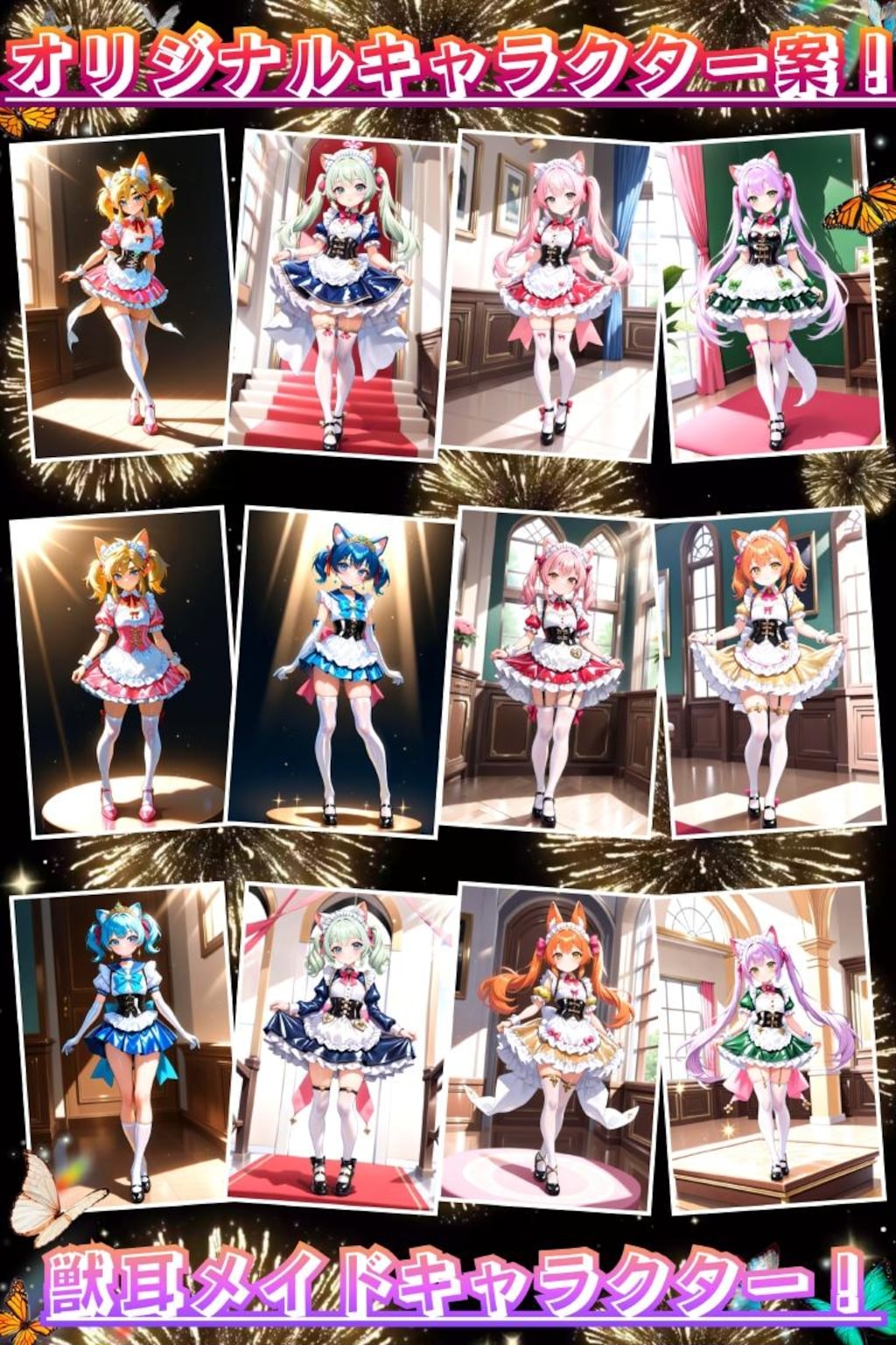 オリジナルキャラクター　獣耳メイド