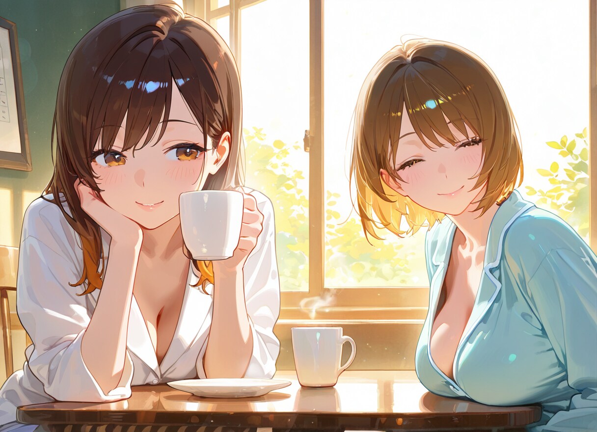 陽子と咲｜親友との朝