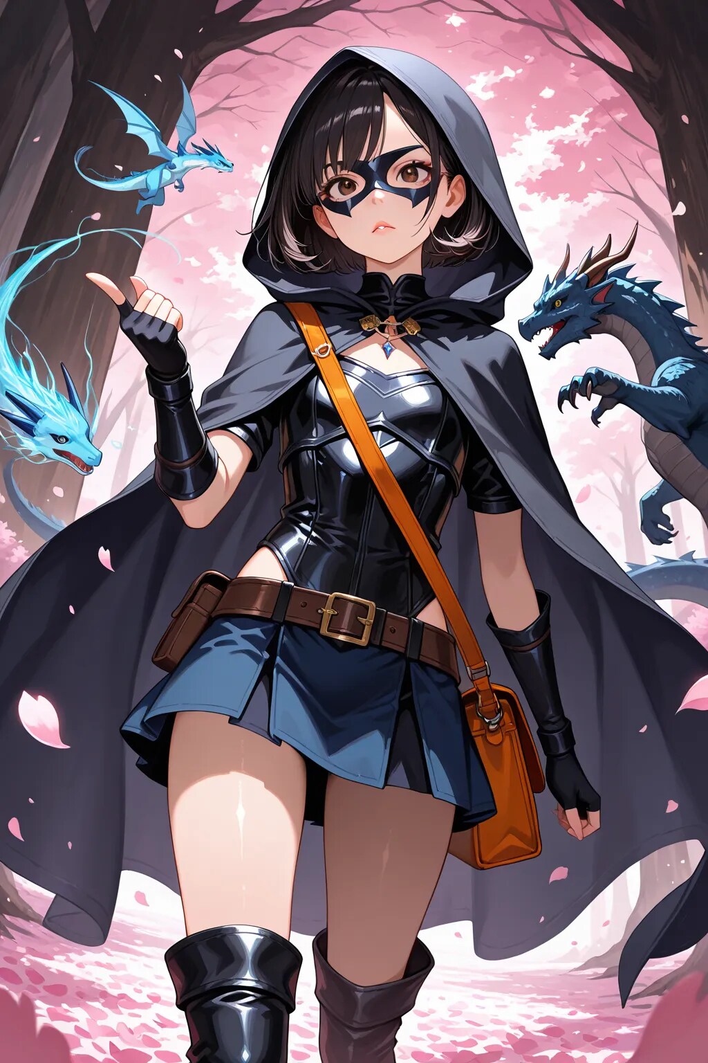 桜と新人ちゃん | の人気AIイラスト・グラビア