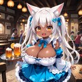 ロリ巨乳ウエイトレス狐娘 2枚目