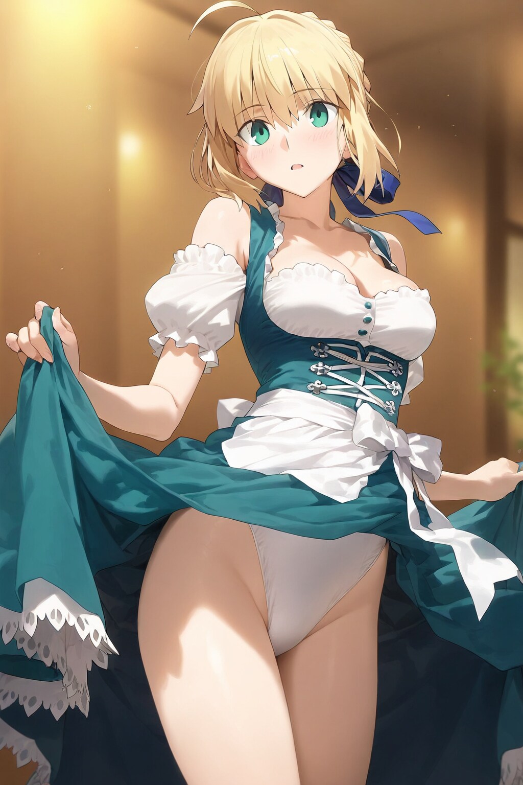 セイバーに「ディアンドル衣装を着せてみた」by #MESS