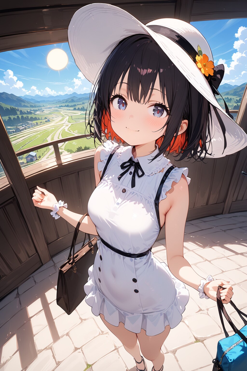 避暑地の展望台