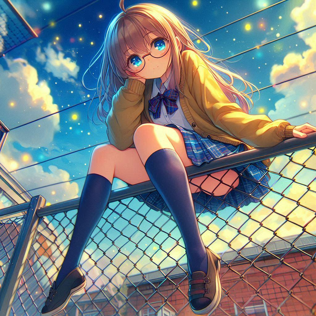 碧は空から降る | の人気AIイラスト・グラビア